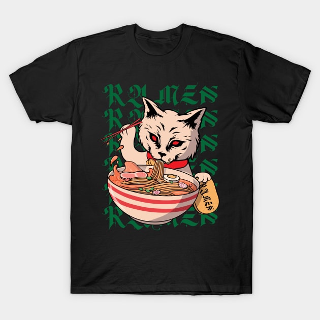 Spaghetti Cat Lover T-Shirt by Scaryzz